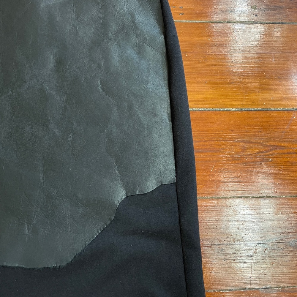 Maison Martin Margiela Line 1 Leather Deconstructed Pencil Skirt IT 38 US 2🧡🎀 - Picture 8 of 11